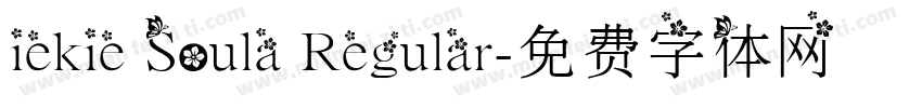 iekie Soula Regular字体转换